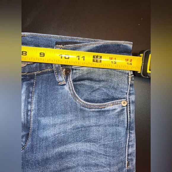 [BLANKNYC] Ruffle Flare Bottom Blue Denim Jeans Size 28 EUC - Picture 8 of 10